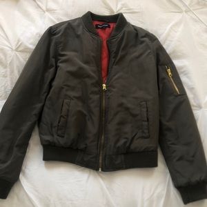 army green bomber jacket